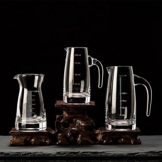 MIDOC classic Moutai cup small wine glass household crystal glass wine dispenser white wine cup one cup Moutai wine set 6 pots 6 cups 100ml+10ml-unlabeled-12 head rack