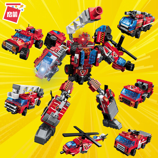 Ilustración Partículas pequeñas Combinación cambiante Destructor Mecha Vajra Guerra Robot Robot Asamblea de niños Bloque de construcción Juguetes Iluminación 41102 Pili Chariot 8 en 1699 bloques