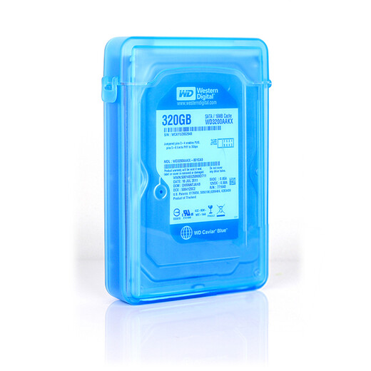 连拓 3.5英寸硬盘收纳保护盒 机械硬盘收纳/防潮/防震/耐压/抗摔保护套保护包-灰色 5件装 E401