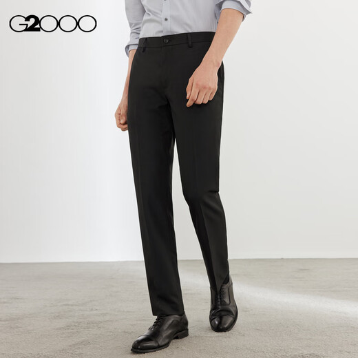 G20002025 spring and summer shopping mall same style antistatic machine washable easy care crisp formal suit trousers black 33