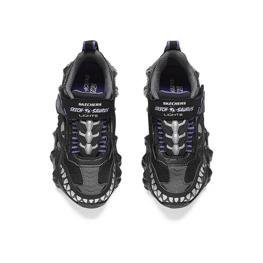 Skechers Skechers self-operated boys' monster Velcro flashing boys' sports shoes children's running shoes 400112L