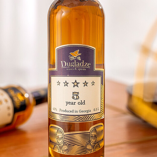 
Dugladze five-star brandy 5-year-old original bottle imported wine [Georgia National Tavern] 500mL 1 bottle