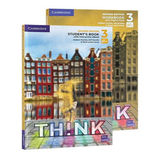 剑桥中学英语课程 Think教材第二版【3级别】CEFR B1+ 学生书+练习册+在线账号【赠音频】剑桥FCE入门考试英语教材 英文原版进口