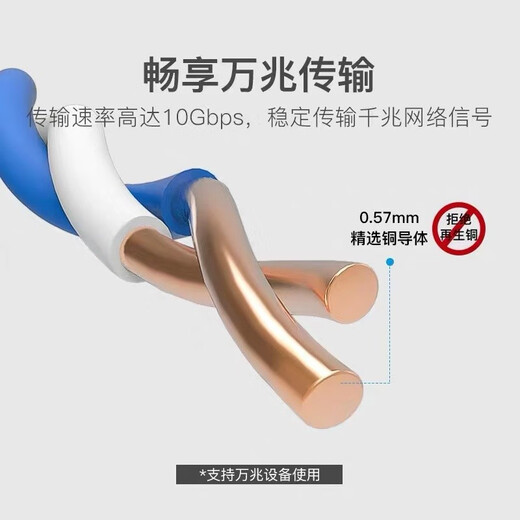 XMSJCHOSE超六类双屏蔽网线 CAT6A类宽带网络连接线电脑路由器工程家 超六类双屏蔽 灰色QS6169/QS266 5米足米零裁颜色随机发货
