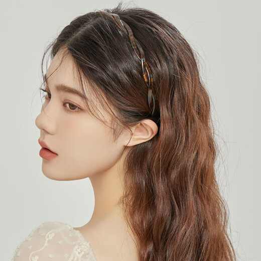 Chimera (CHIMERA) texture acetic acid texture pressed hair hoop bangs headband female high-end hairpin hair accessories female birthday gift