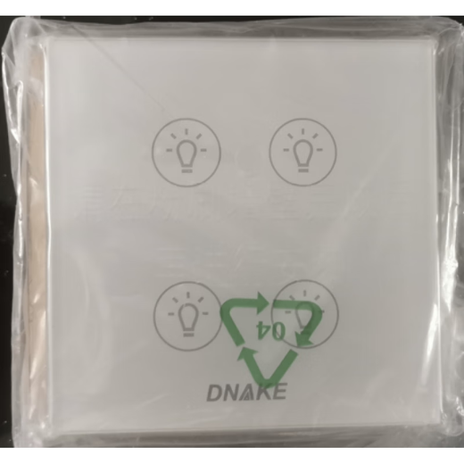 GJXBP Dinike smart switch panel dual-channel touch screen light switch panel controls three-way and four-way Dinike three-generation two-way lighting movement