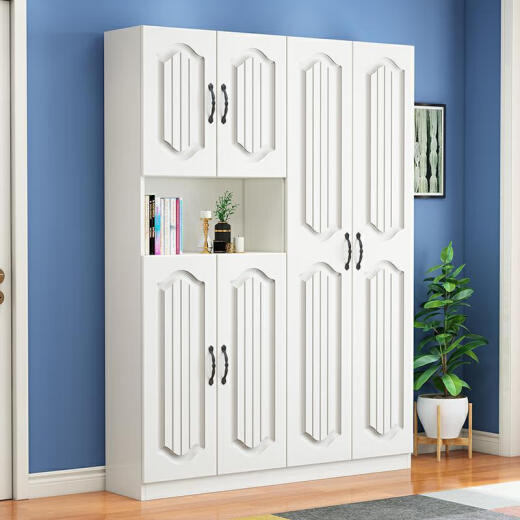 Mi Shoe Cabinet Modern Simple Home Door Large Capacity Shoe Cabinet Shoe Cabinet Storage Multifunctional Hall Cabinet Balcony Cabinet 120 Two Doors White