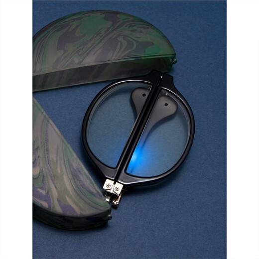 Lunettes de lecture pliantes hommes et femmes portables confortables fatigue haute définition fatigue d'âge moyen et personnes âgées âgées de 400 degrés noir 150 degrés (50-54 ans)