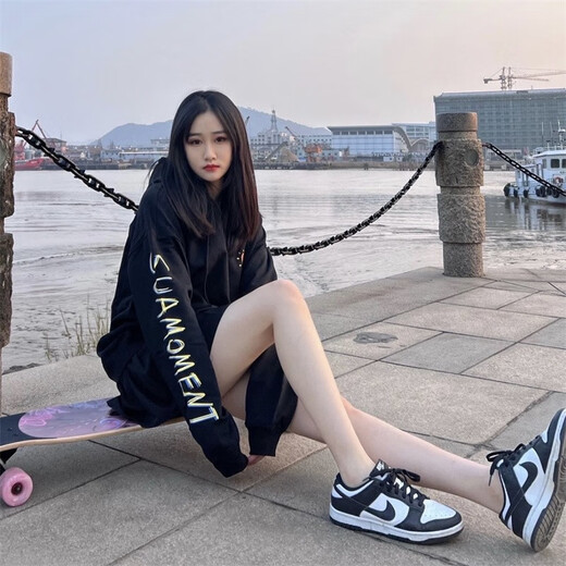 耐克（NIKE）DUNK low 黑白熊猫男女潮流防滑耐磨轻便舒适低帮休闲运动板鞋 DD1503-101 38.5