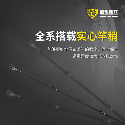 原型路亚（PROTOLURE）小要七节变调路亚竿微物远投泛用竿方便携带旅行竿翘嘴鳜鱼鲈鱼竿 2.03m S687ML/M 直柄7节