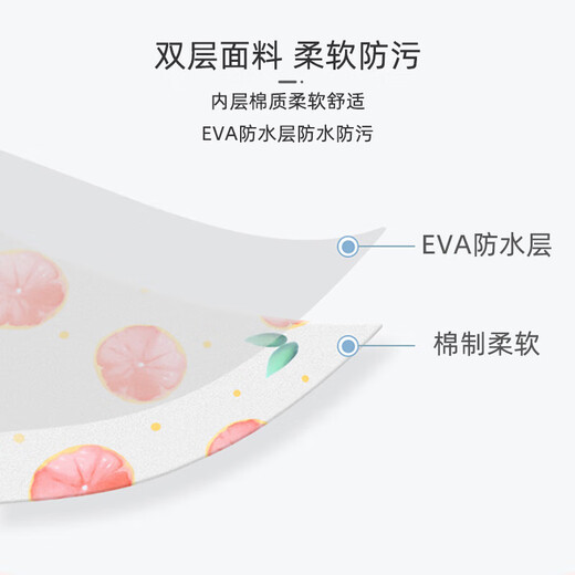 9i9宝宝吃饭围兜儿童围嘴纯棉防脏口水兜柔软食饭兜罩衣2件A203