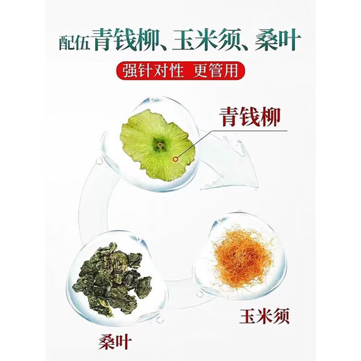 北京同仁堂青钱柳玉米须茶桑叶茶降糖血压茶降I尿酸降I血压降I血脂降I血糖的茶三高茶糖尿病人 一盒40 买5发10共400包