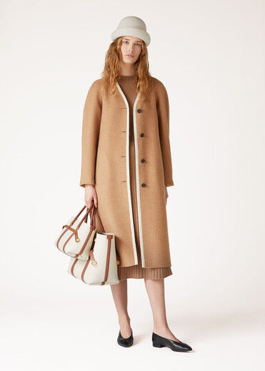 Loro Piana 24fw Long Sleeve Cashmere Coat Damenfarbe FAO6174 20 XS NEU