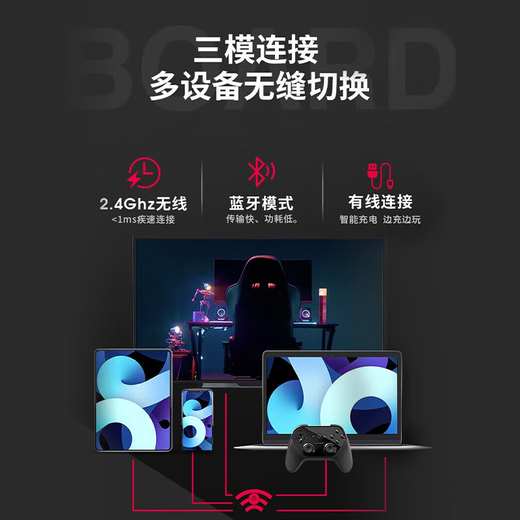CHERRY Cherry (CHERRY)MX2.0S mechanical keyboard Wireless Bluetooth three-mode e-sports gaming keyboard Computer and office without steel plate structure Three-mode Undersea World Green axis