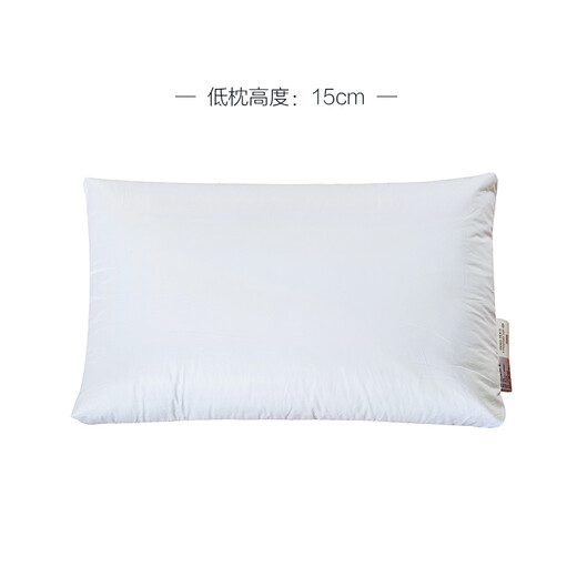 IS LIVING 100% white goose feather pillow, high-end five-star hotel feather pillow core, 100-count pure cotton anti-mite neck protection pillow core, one goose feather low pillow