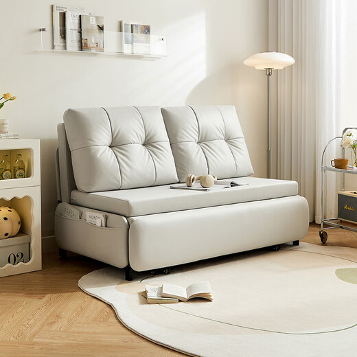 Lins Zuhause einfaches cremefarbenes Klappschlafsofa Wohnzimmer kleine Wohnung TBS037-A großes Doppelbett-Jingcang Shanfa