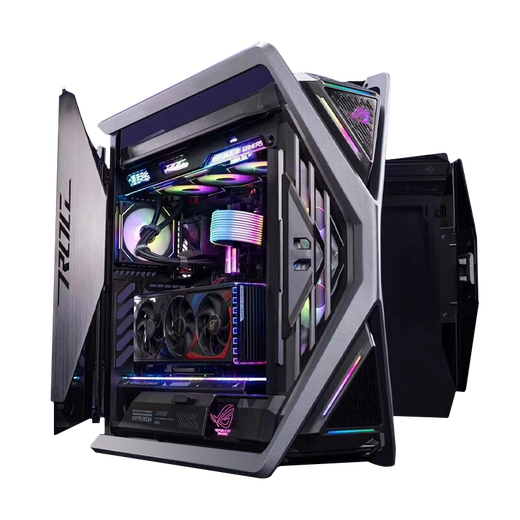 ASUS Genesis ROG family bucket AMD Ryzen R9 9950X3D/RTX5090D graphics card Night God e-sports game desktop assembly computer host complete machine DIY assembly machine 9950X3D+RTX5080丨Configuration four hosts