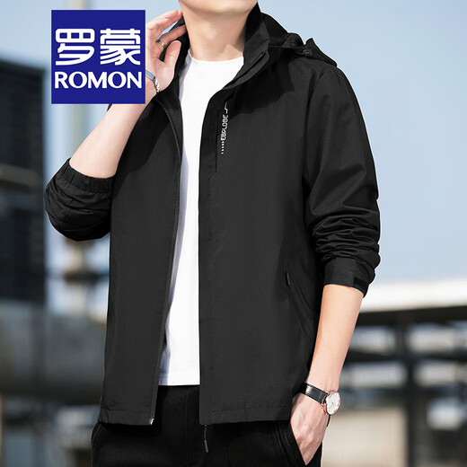 Romon Brand Jacke Herrenhäuser -Jacke Herren Frühling und Herbst 2022 Frühling Mode vielseitige trendige lässige Gelegenheitskleidung Windschutz Arbeiten Herrenkleidung JK683 Blau 185