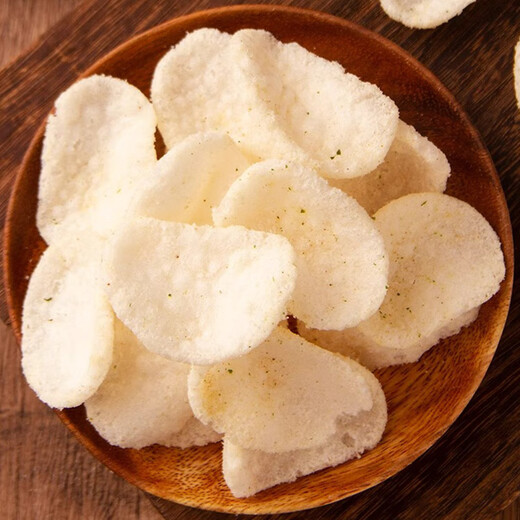 FINUTE Qu Laifu Chips de crevettes 240g Saveur d'ail Coréen original importé croustilles craquelins de crevettes nourriture soufflée collations du Nouvel An