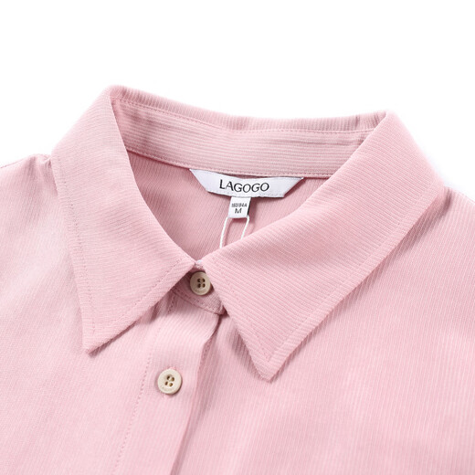 LAGOGO Dopamine shirt 2023 winter new design with fashionable style top for women pink (H8) M 160/38 LAGOGO Dopamine shirt 2023 winter new design with fashionable style top for women pink (H8) M 160/38