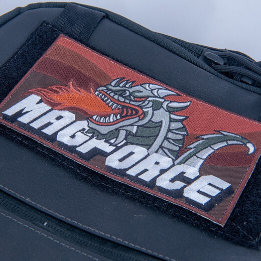 MAGFORCE spring and summer new outdoor fashion embroidery Velcro personalized adhesive armband backpack MP9133 fire-breathing dragon