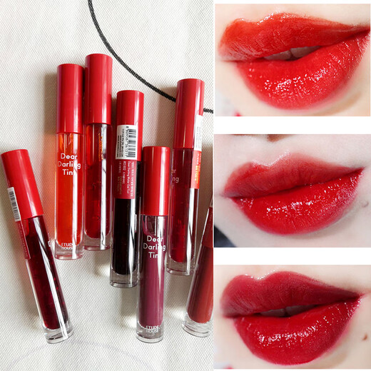 Etude House Korea Etude House Dear Love AD dyed lip gloss long-lasting non-fading Ellie lip gloss lip glaze dyed lip liquid OR204 cherry red