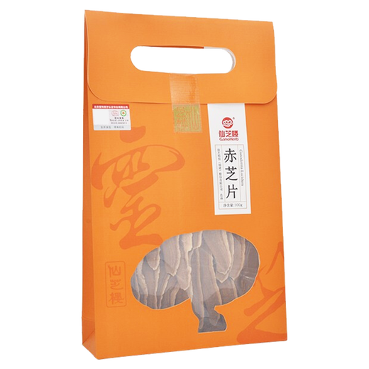 
Xianzhilou brand red Ganoderma lucidum slices 100g/bag purple zhi imitation wild red zhi. Can be made of tea and matched with spore powder. 1 bag of red zhi slices
