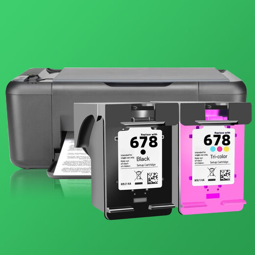 
Spirit seal is suitable for HP 678 ink cartridges that can add ink 4518 3548 1018 1015 1518 2515 color printers to supply [increase capacity 1750 pages] 678 black color set/large capacity