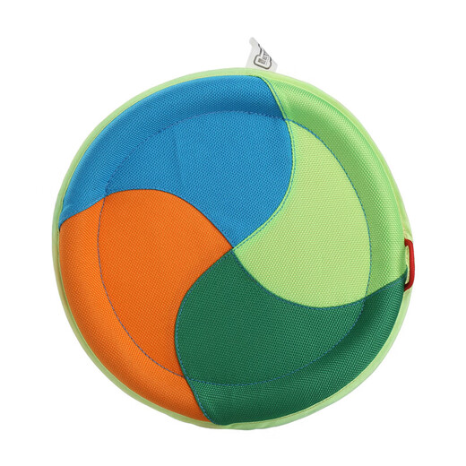 EETOYS Four Color Frisbee 10 Dog Toys Bite-resistant Burlap Dog Flying Saucer Golden Retriever Border Collie Interactive Dog Training Pet Supplies