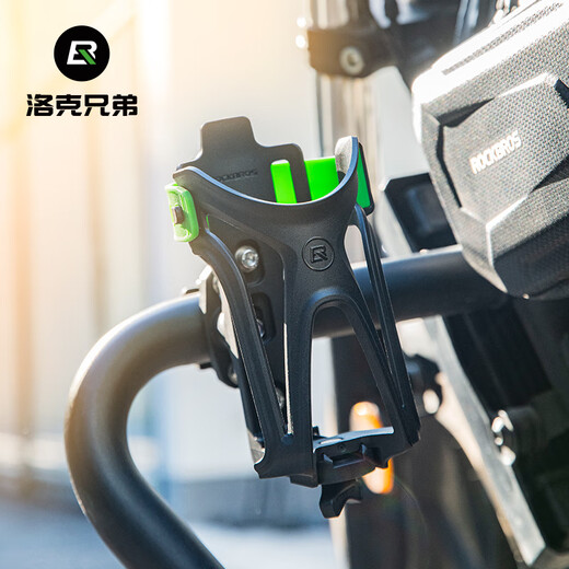 Rock Brothers motorcycle water cup holder adjustable bicycle mountain road bike water bottle holder motorcycle riding bracket black and red