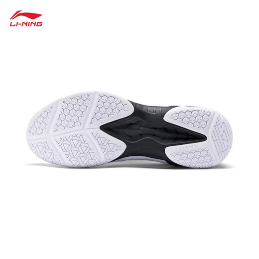 Li Ning CS6丨Badminton training shoes for men and women, new non-marking wear-resistant sports shoes, standard white/black-3 41
