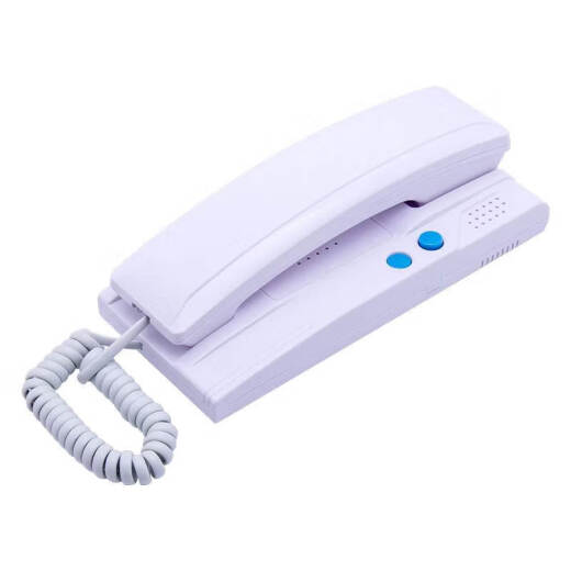 Weici Zugangskontrolltelefon, Gebäude-Gegensprechanlage, Inneneinheit, Türsprechanlage, Türklingel-Wandeinheit, universeller Entriegelungsanrufer, langlebiges Zugangskontrolltelefon (2-Draht/nicht visuell), klare Klangqualität, Ein-Knopf-Entriegelung