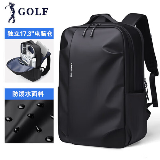 Golf (GOLF) backpack men's travel backpack men's 17.3-inch computer bag student school bag multi-compartment business trip commuter backpack