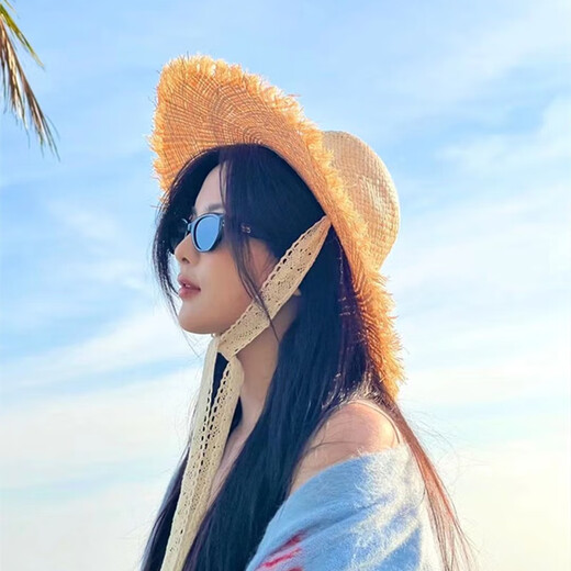 束町美式复古猫眼gm墨镜女士高级感潮开车旅游防晒小脸太阳眼镜男 亮黑色