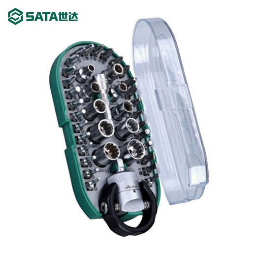 SATA screwdriver set, ratchet sleeve and bit set, 38 pieces ratchet sleeve & bit set 05489
