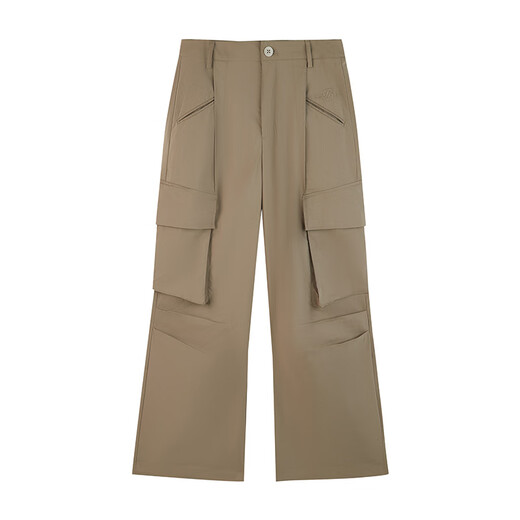 Fun2024 Autumn New Trendy Brand Casual Pants Women's Fashion Overalls Versatile Street Loose Pants Women's Khaki S