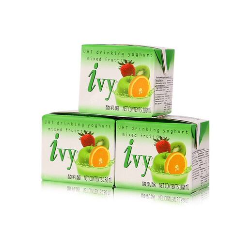 Ivy (Ivy) Thai original imported yogurt drink mixed fruit flavor 180ml*24 boxes of yogurt drink for adults and children