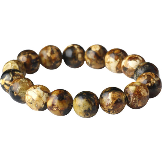 Authentic Fushun amber bracelet, natural amber jewelry, picture color, amber 19MM