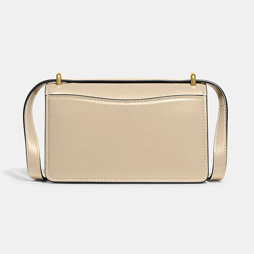 蔻驰（COACH） Bandit Crossbody 女士斜挎包 简约时尚翻盖式单肩包礼物 CD724 米色