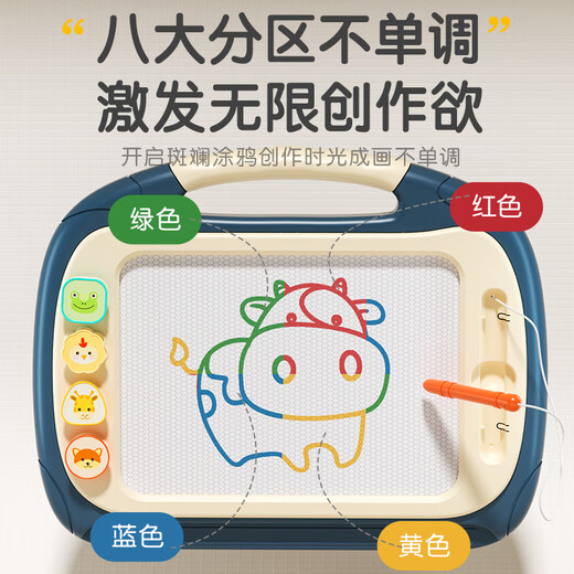 欣格儿童画板可擦写磁性画板超大号早教玩具1-2-3岁男女孩DIY绘画婴儿彩色写字板笔宝宝涂鸦板生日礼物