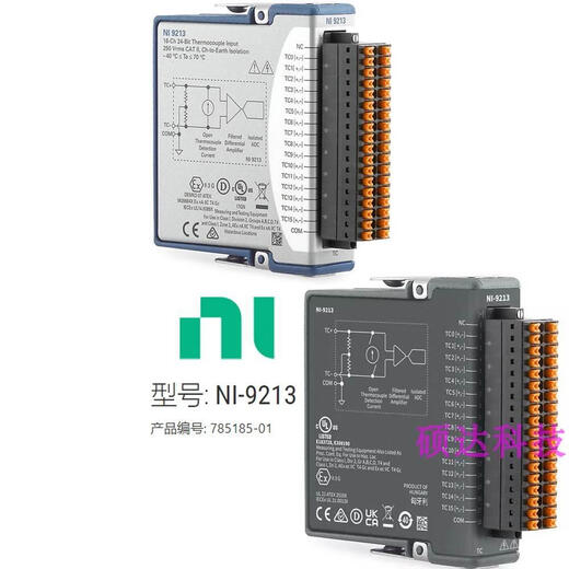 NI 9210/9211/9212/9213/9214/9216/9217/9226温度输入模块 NI-9214