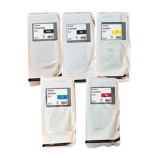 Canon original PFI-8107/8207 ink cartridge IPF671 771 681 781 786 plotter PFI-8207Y yellow 300ml