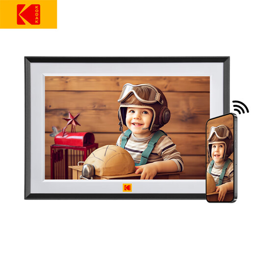 Kodak 1018 álbum de fotos electrónico 10,1/15,6 pulgadas marco de fotos digital de alta definición mesa pantalla táctil reproductor de fotos inteligente regalo de boda conmemorativo (1018) 10,1 pulgadas) negro