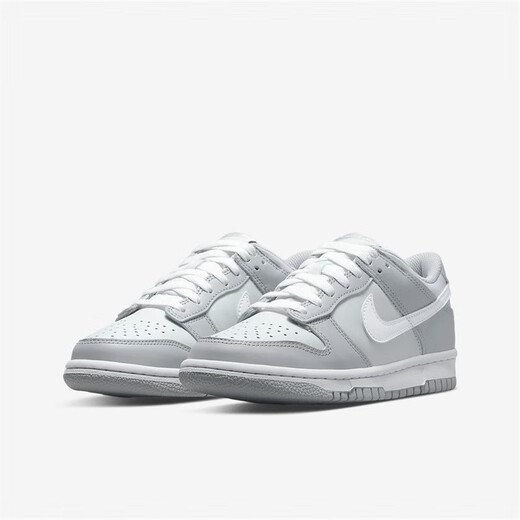 Nike (Nike) Dunk Low Gs Low Top Grey White Retro Retro Retro Anti-Slip Us qui résistait à l'usure DH9765 DH9765-001 37.5