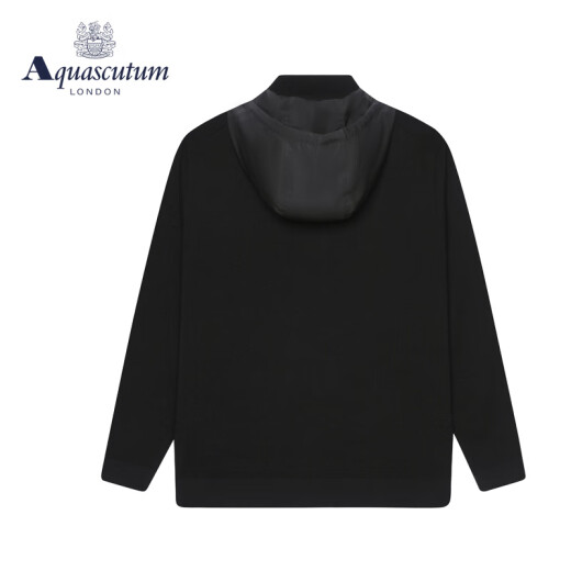 Aquascutum/Yager Lion Dandong Nuevo suéter con capucha para hombres Q4867EI091 Negro/99 L