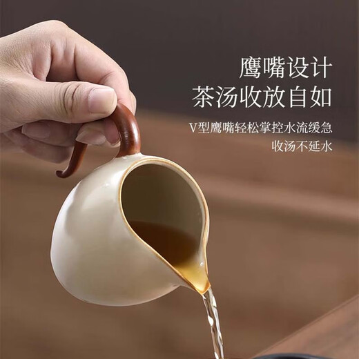 Shangyanfang Ru Kiln tea set complete set with tea tray high-end home office kung fu tea teapot complete set housewarming birthday gift