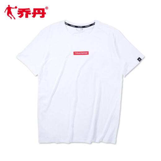 Jordan T-shirt à manches courtes pour hommes 2025 Été Nouveau coton à manches à manches et à manches confortables Jogging pour hommes de sport décontracté blanc 1349 (coton pur) S