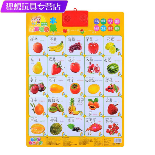 Shantoulin Village Audio Hanging Chart Baby Kinder früh Bildung Kinder Erleuchtung kognitiver Lernstimme Wandaufkleber Mathematik Number Reading Hang Painting 1-100 Zahlen