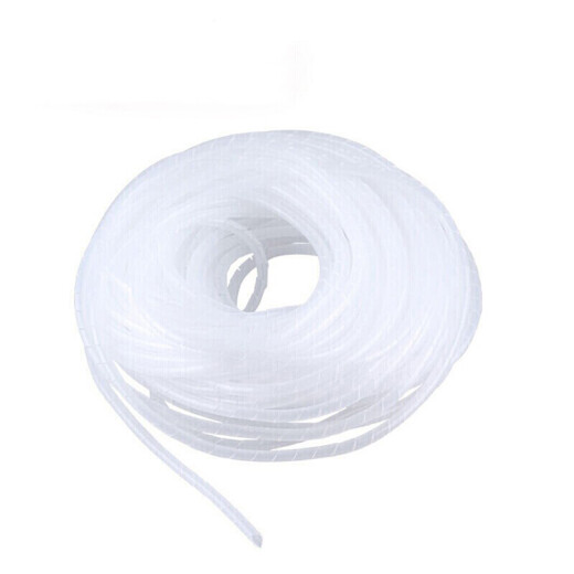 JNL N15003 winding tube bundle wire tube protective sleeve wire manager wire wrapped tube diameter 10MM white about 8 meters