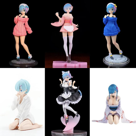 Re von Grund auf neu, Leben in einer anderen Welt, Katzenerem, Sakura Rem Model Figur Ornamente, Ghost Clothing Rem [ca. 16 cm]